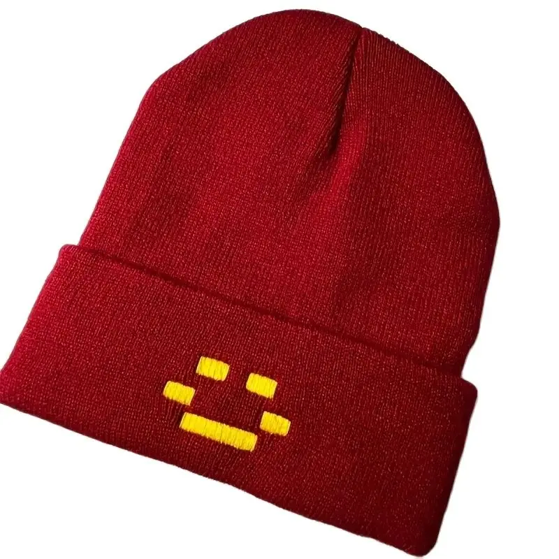 Moda autunno inverno cappello lavorato a maglia ricamato donna uomo berretto Unisex tenere al caldo e guardare fresco. Quackity Merch Las Nevadas C