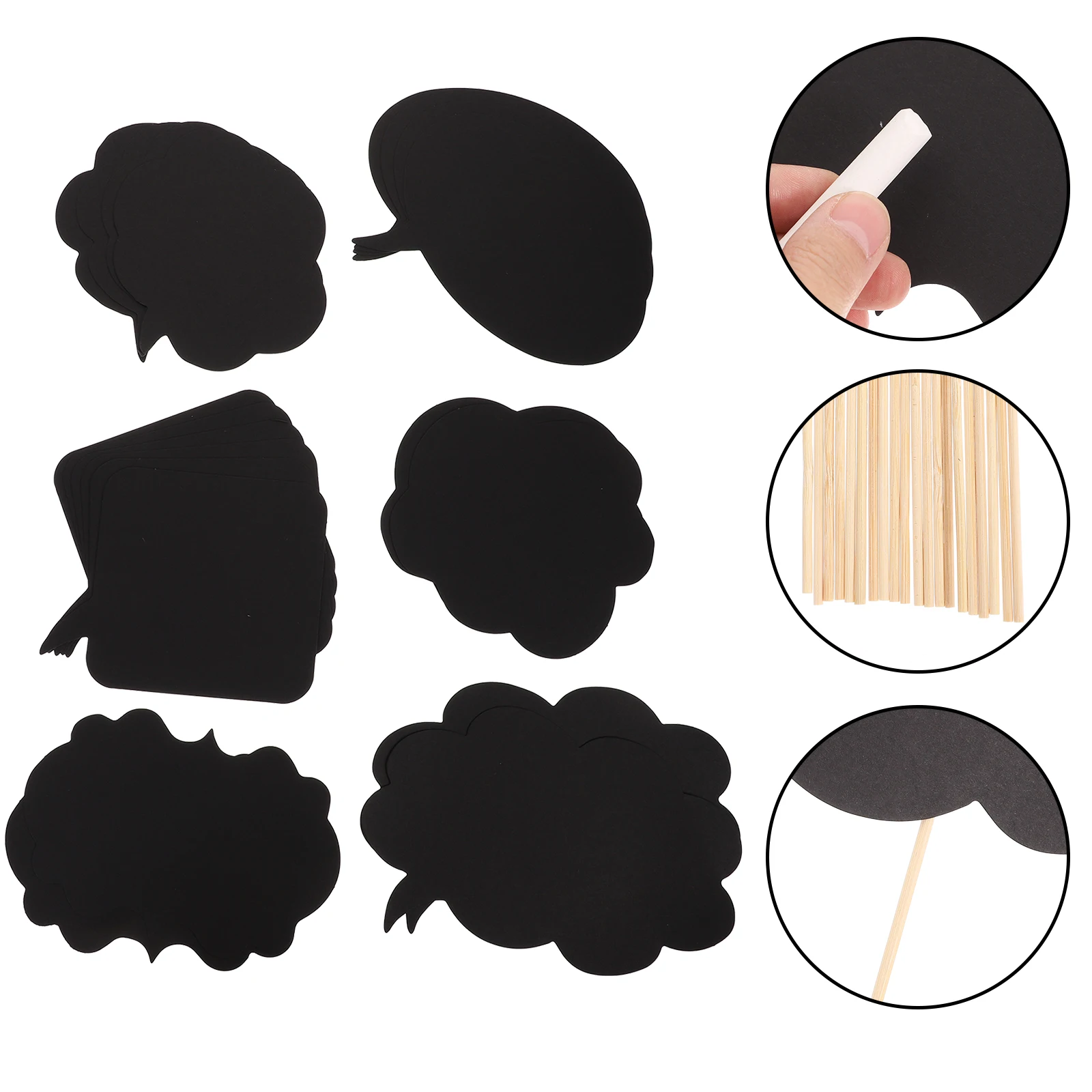 

20Pcs Chalkboard Message Signs DIY Props for Wedding Birthday Bridal Shower Engagement Photo Props Party Favors