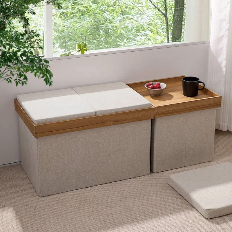bay window, small table, coffee table, Japanese-style floor tatami, tea table, foldable storage stool, bedroom windowsill, low t