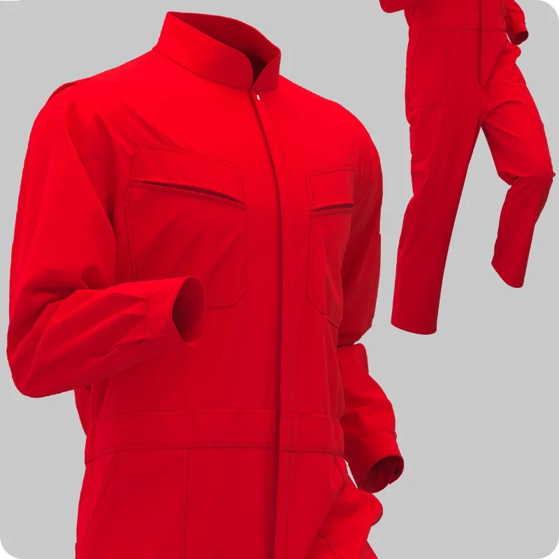 Unisex Halloween Overall Costume Prisoner Red Orange Jumpsuit Men's Cosplay Uniform Coveralls Welding Suit Car Repair mechanics