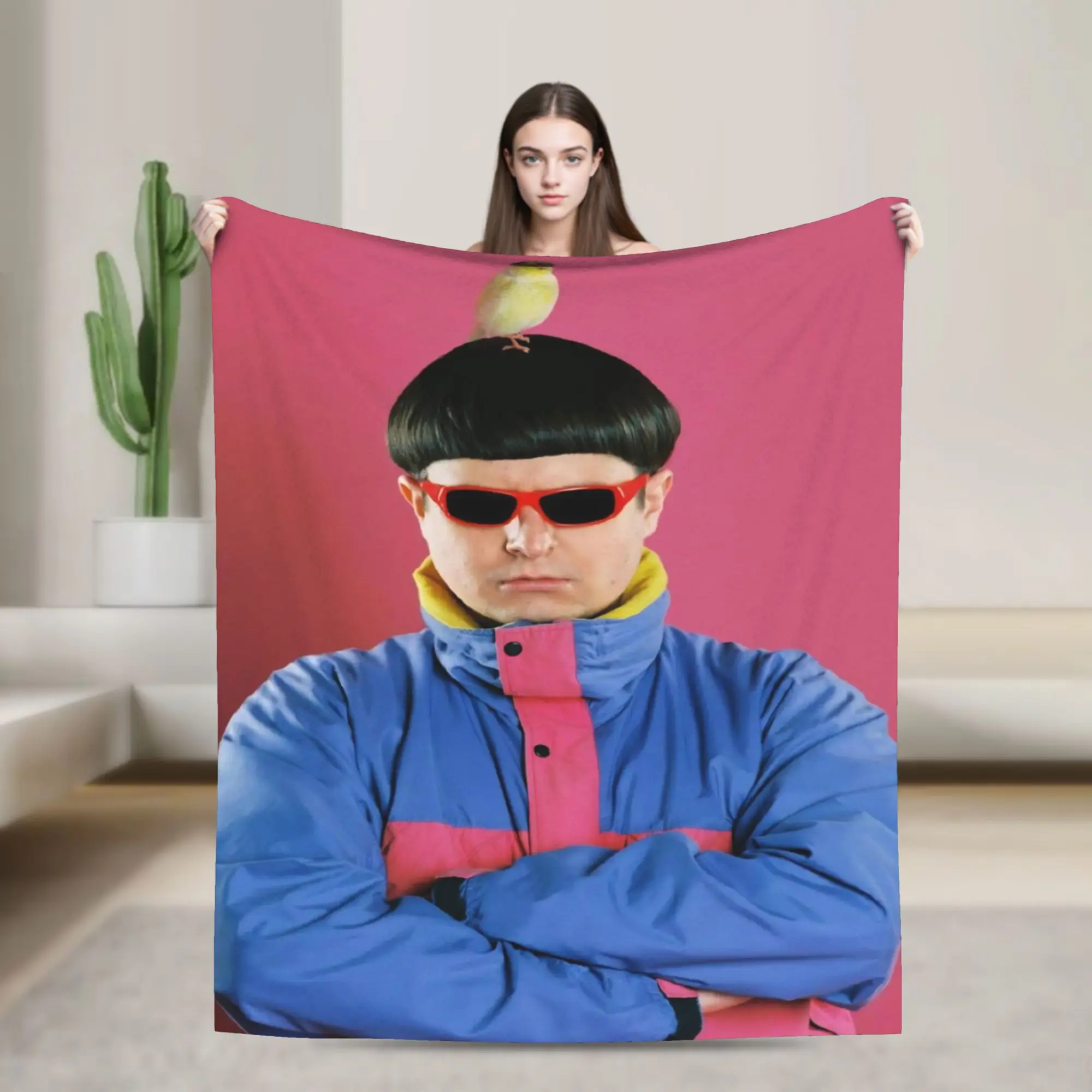 Super Soft RIP Oliver Tree 1993-2026 Throw Blanket Premium Fleece Flannel Lightweight Bed Blanket Super Cozy Bedspread