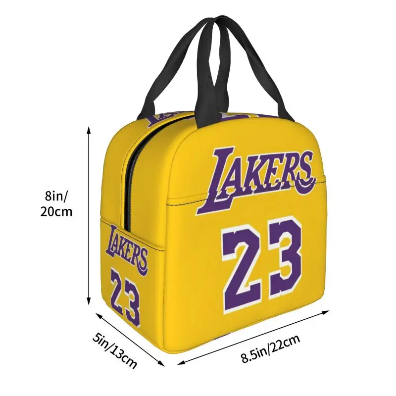 Physical Culture Basketball Sport Insulated Lunch Tote Bag for Women Resuable Cooler Thermal Bento Box Work School Travel