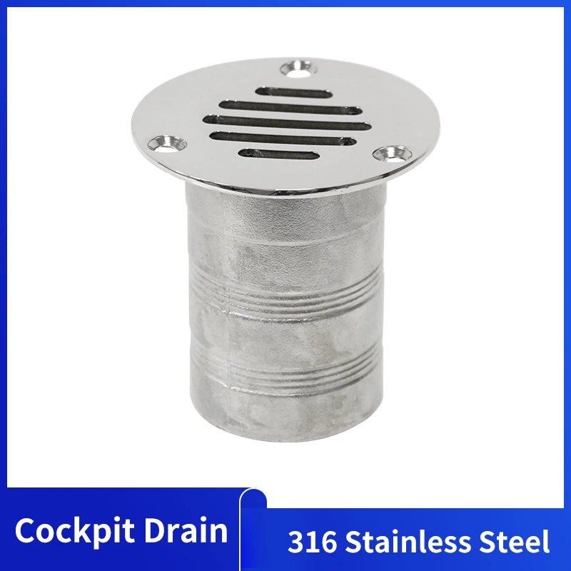 

Alastin 50mm Boat Deck Drain Marine 316 Stainless Steel For Boat Yacht Deck Drainage Hardware Marine Accessories