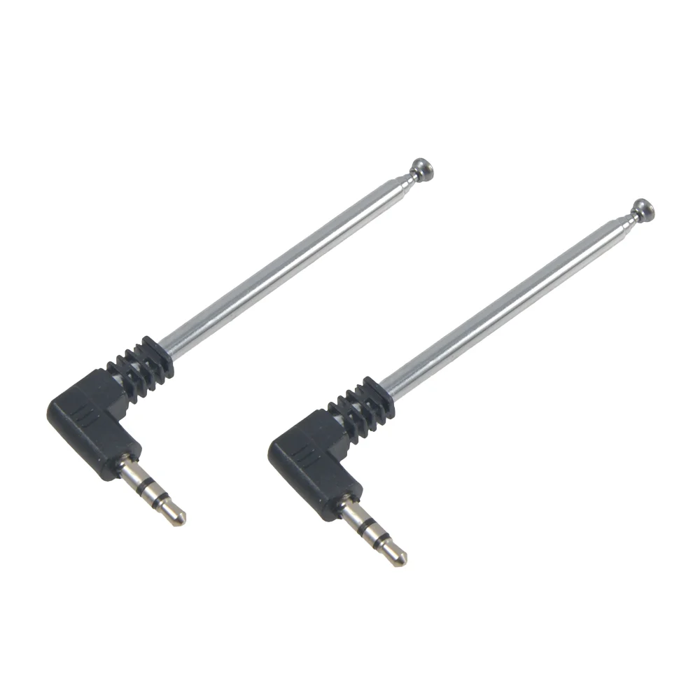 3.5MM Universal L Plug FM Mobile Phone Radio Antenna Pull Rod Telescopic Plug-in Card Audio Antenna FM Dedicated