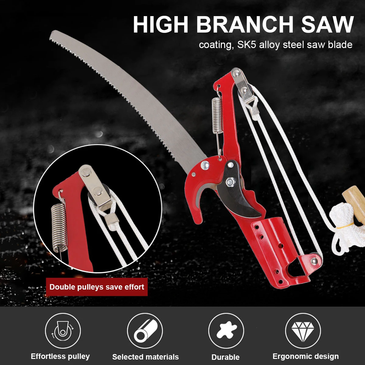 

Pruning Shears Garden Tools Hedge Trimmer Shrubs Scissors Tree Branch Steel Material Sharp Blade Handle Labor