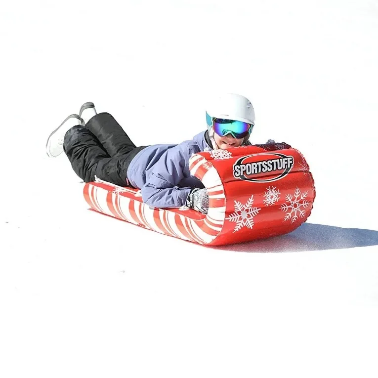 Thickened bottom inflatable snow tube adult wear-resistant ski mat inflatable ski snow ring