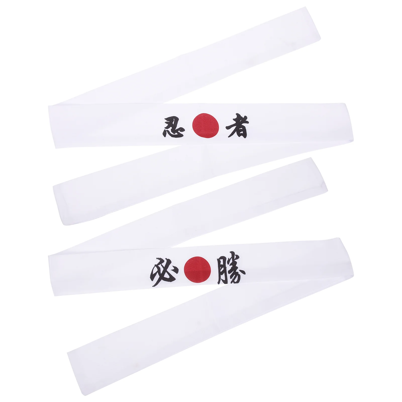 

2 Pcs Headbands for Men Ninja Karate Japanese Cooking Costume White Sushi Chef Headwear Man