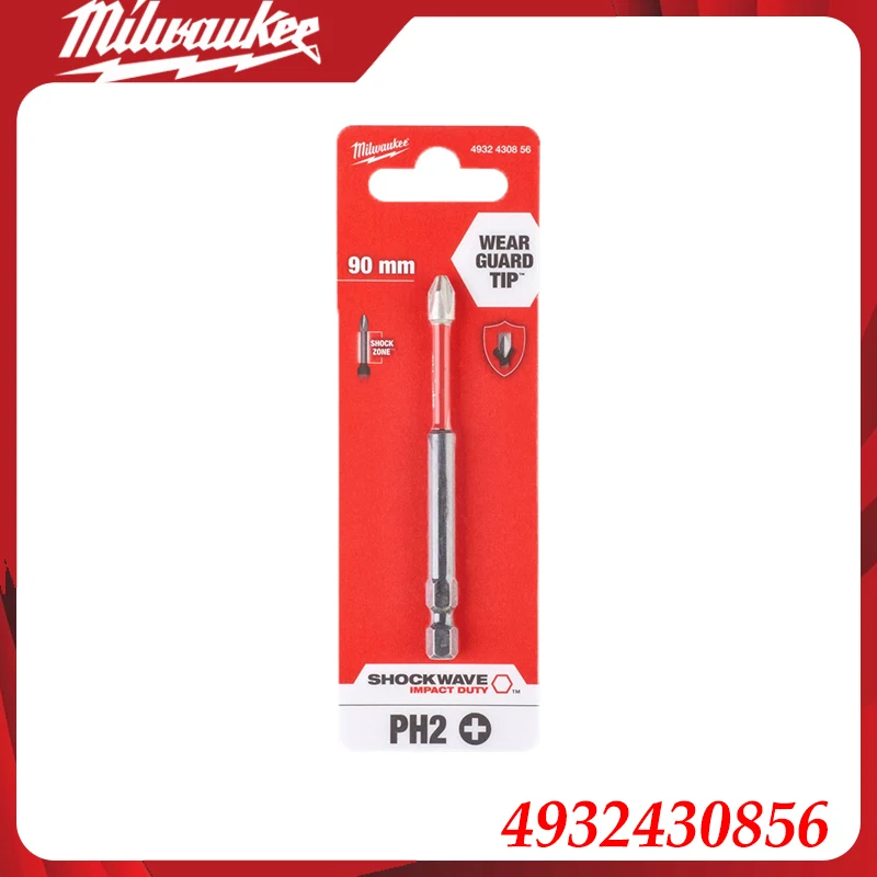 

Milwaukee 4932430856 SHOCKWAVE PH2 Cross Impact Bit (90mm) w/Original Blister Card - Wear Guard Power Tool Accessory