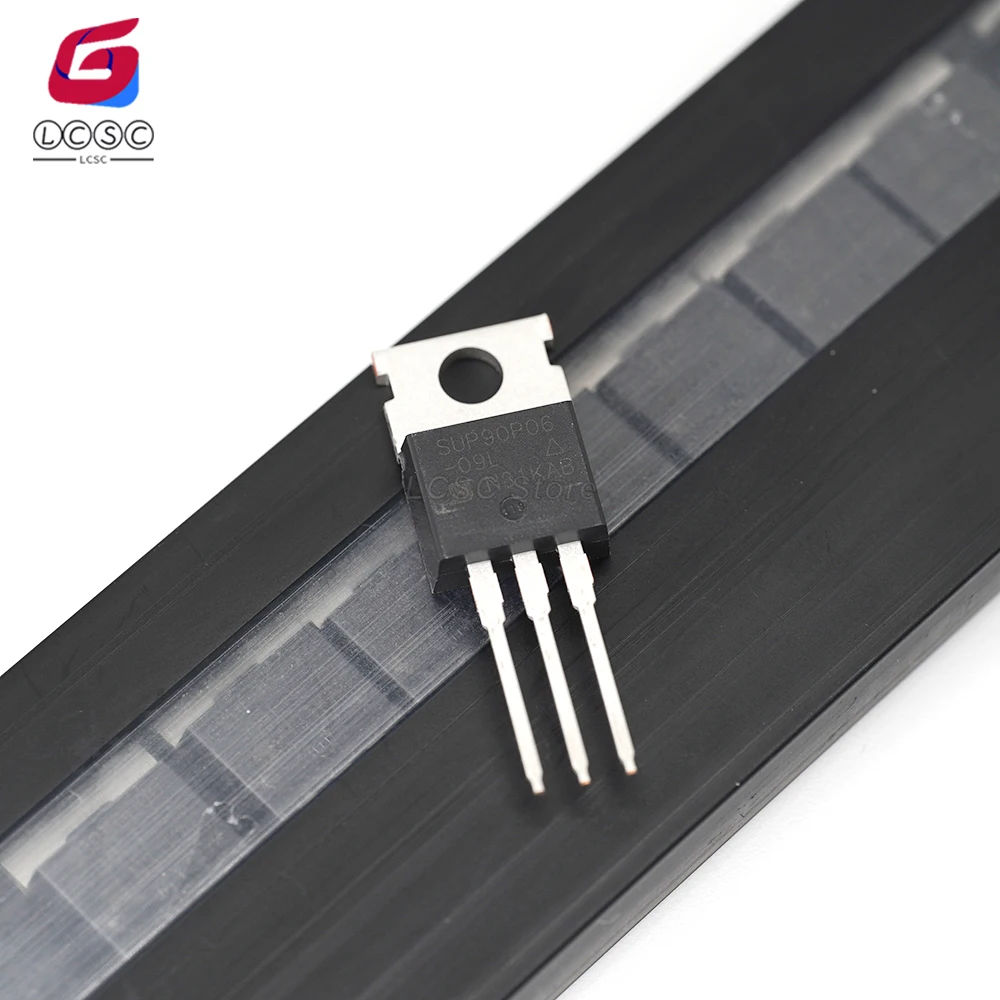 

5Pcs/Lot Original SUP90P06 Power MOSFET P-Channel 60V 90A 2.4W/250W Through Hole TO-220AB-3 Transistor SUP90P06-09L-E3