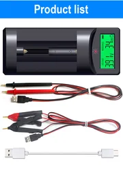 Peacefair High-Precision Digital Multifunctional 4-Line Kelvin Meter Tester USB 4 Wire Probe Pen DC Measures Battery Resistance