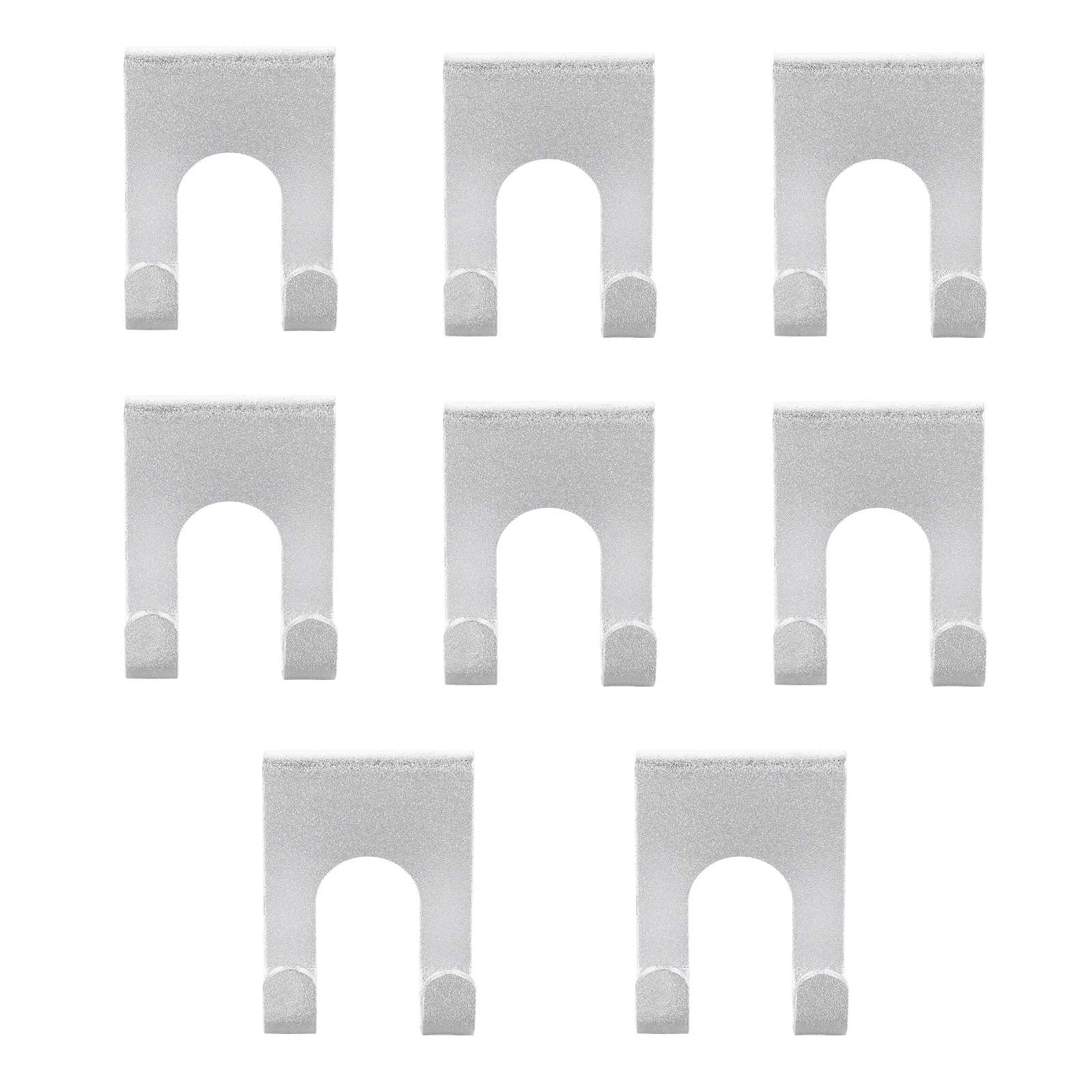 

8 Pcs Punch Free Hooks Aluminum Wall Hanger Heavy Duty Bathroom Storage Organizer Clothes Hat Scarf Towel Holder Paper Towel