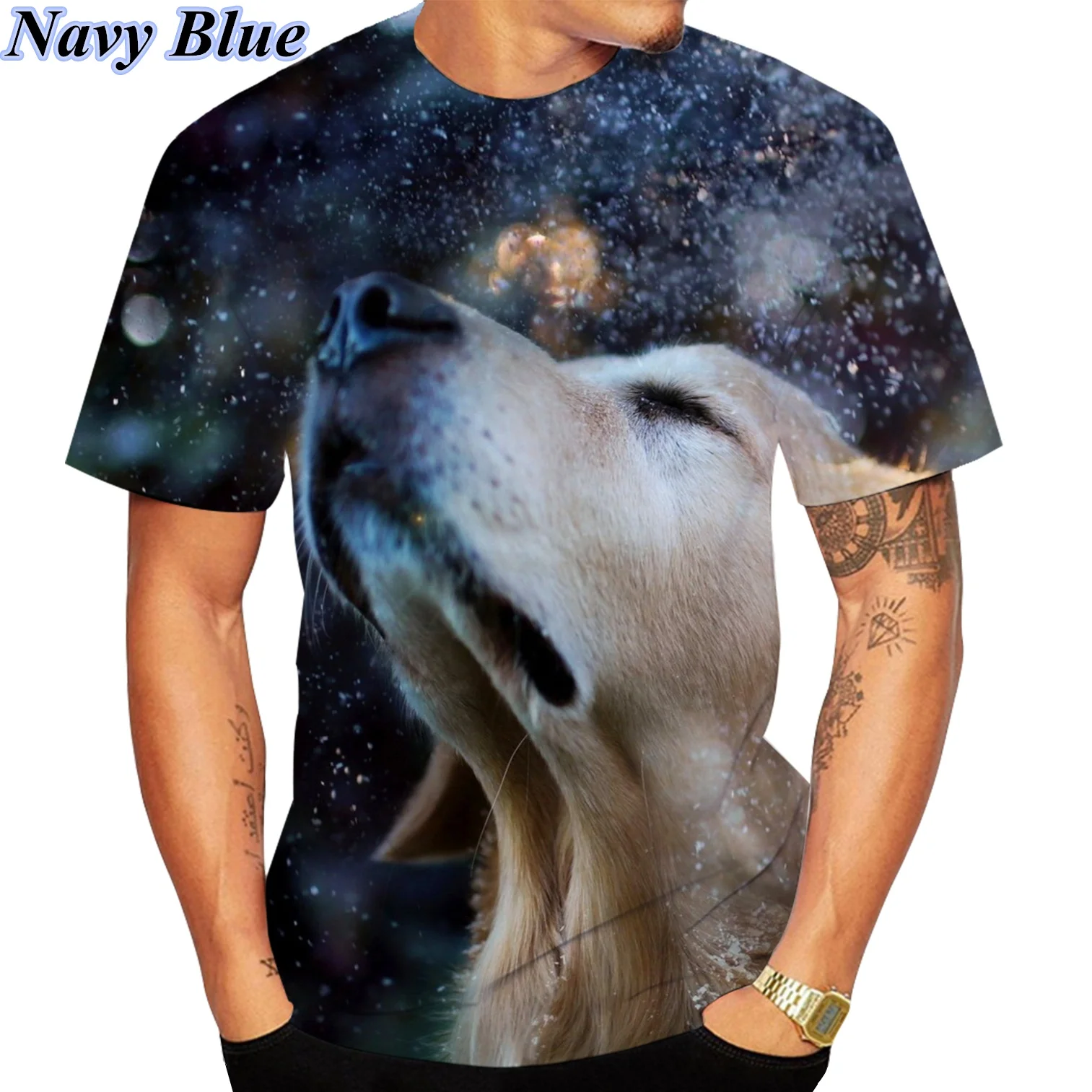 قميص لابرادور مسترد ثلاثي الأبعاد قابل للتنفس ومريح ، تي شيرت ناعم للرجال والنساء ، صيفي #5