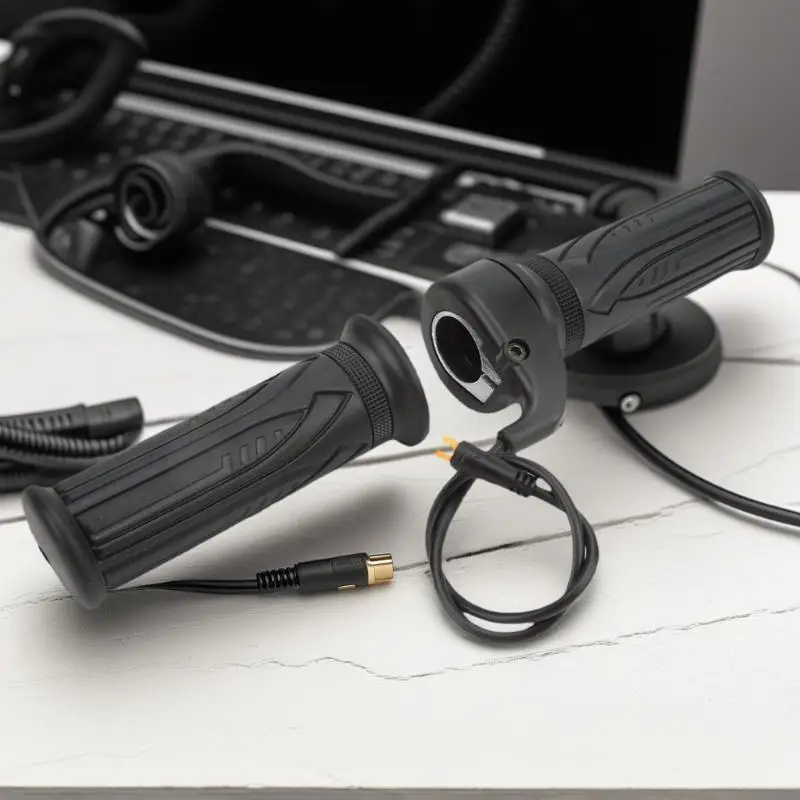 

Ручка дроссельной заслонки 20X 1:1 для электронных скутеров/велосипедов, 12-72 В с водонепроницаемой заглушкой, подходит для руля 22,2 мм, высокая совместимость