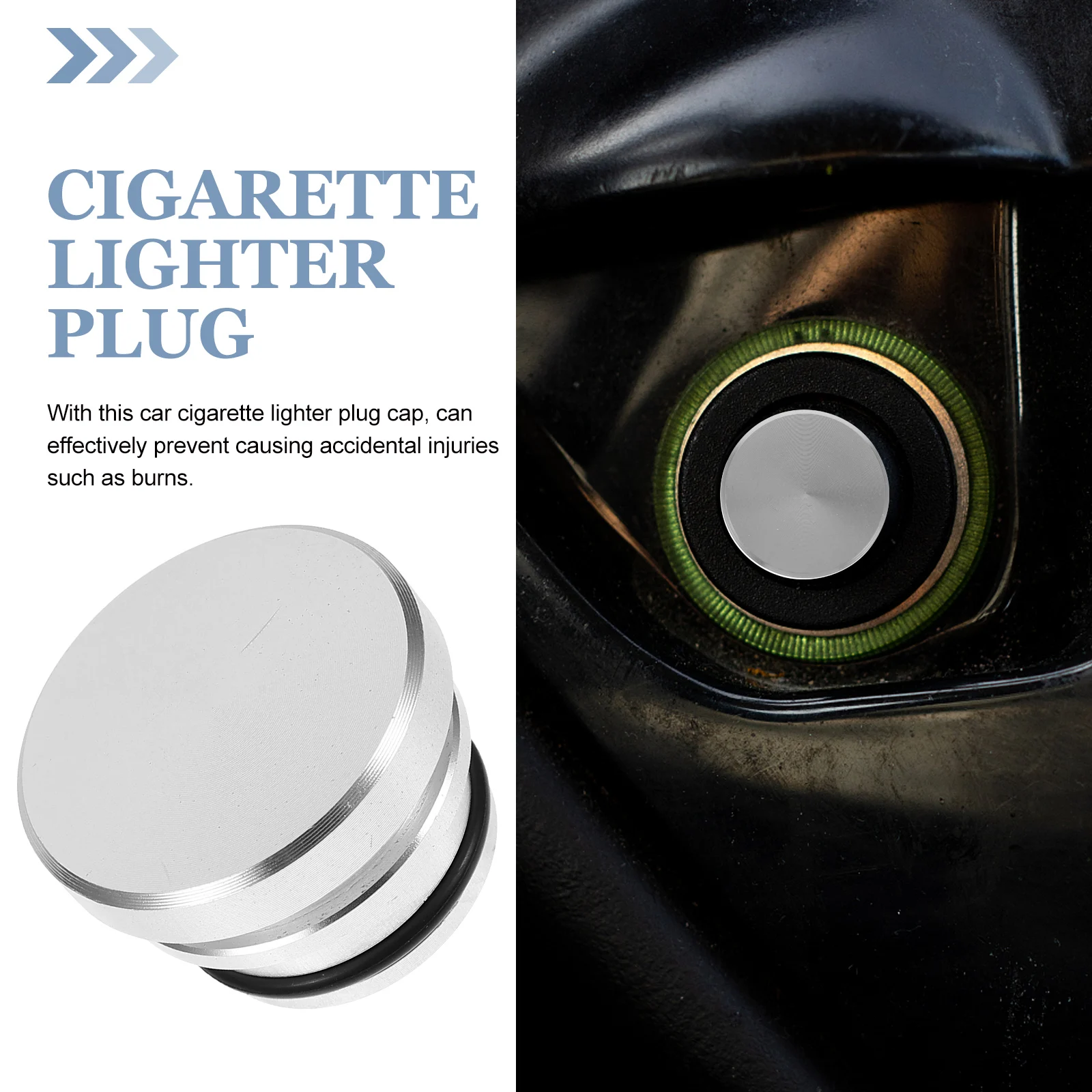 

4pcs Aluminum Alloy Cigarette Plug Dust Cap Car Accessories Waterproof Cover For Lighter Socket Replacement Car Lighter Plug