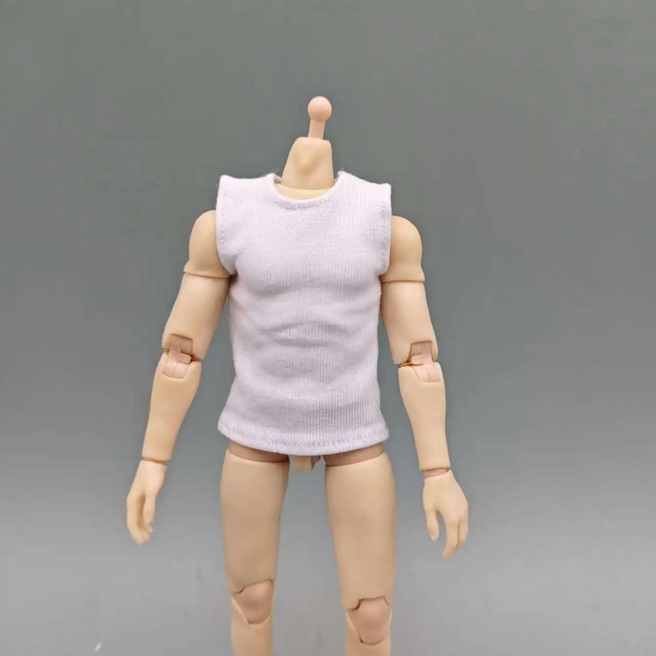 

1:12 Scale White Vest for 6 Inch Action Figures Collectible Doll Clothing Accessory DIY Custom Toy Parts