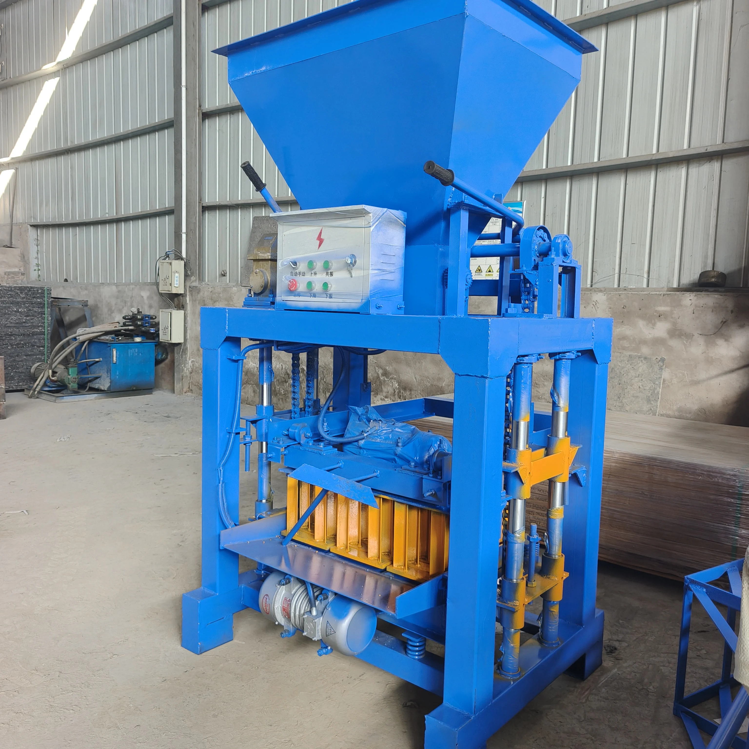 Stable Operation Brick Making Machine Semi‑auto Concrete Block Maker for Hollow Solid Interlocking Cement Building Paver Blocks