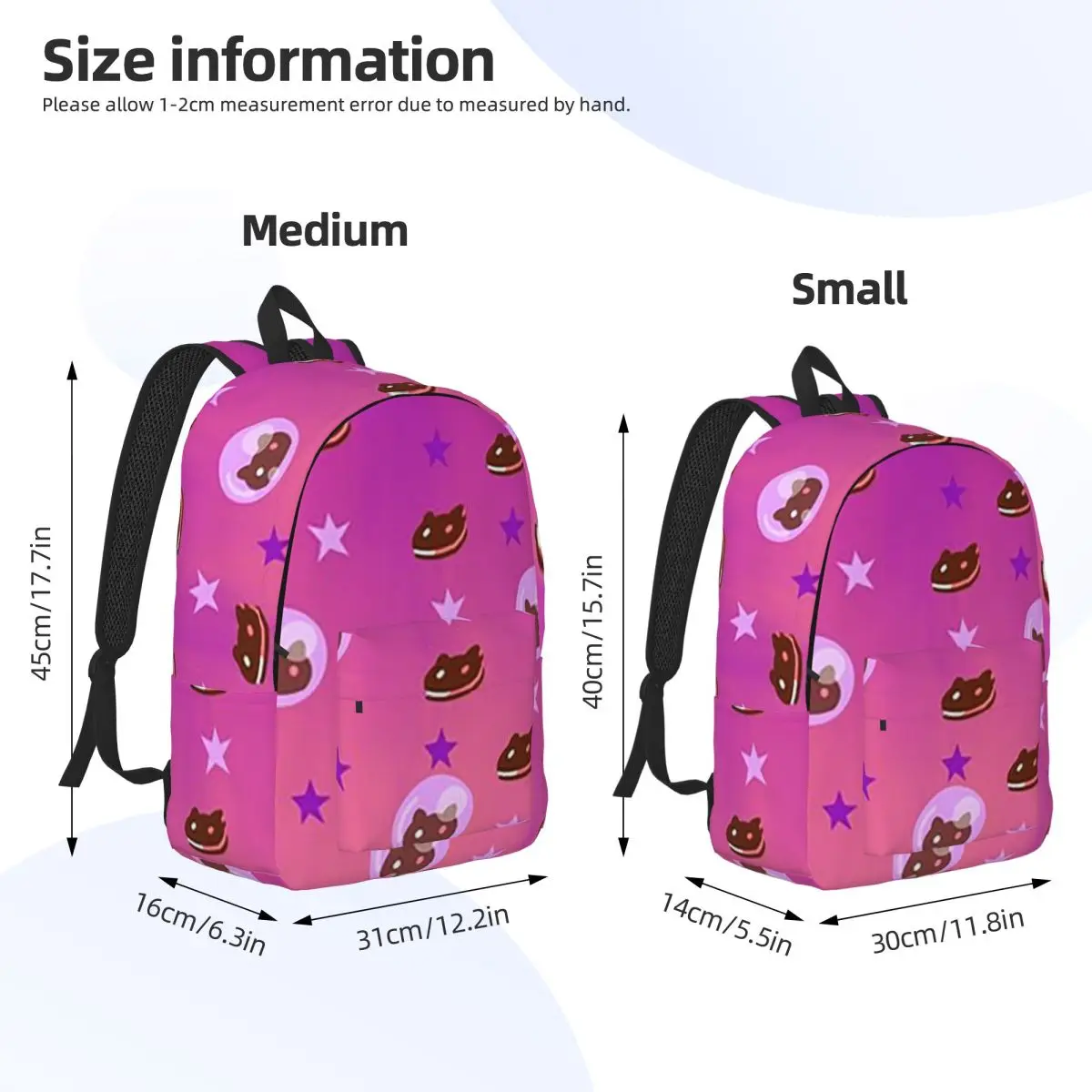 Steven Universe Cookie Cat  Backpack Daypack Large Capacity Kids BookBag School Bag Shoulder Bags for Men Women
