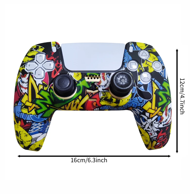 For PS5 Controller Protective Cover Silicone For Playstation 5 Anti-Slip Cover Skin for PS5 Slim Cover Thumb Grips Accessories