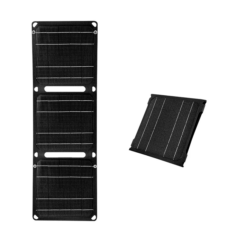 ETFE Solar Panel 21W 40W High Power Monocrystalline Waterproof Foldable Outdoor Cells Battery Charger for Mobile Phone Travel