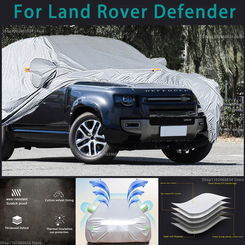 

For Land Rover Defender 210T Full Car Covers Outdoor Sun uv protection Dust Rain Snow Protective Auto Protective cover