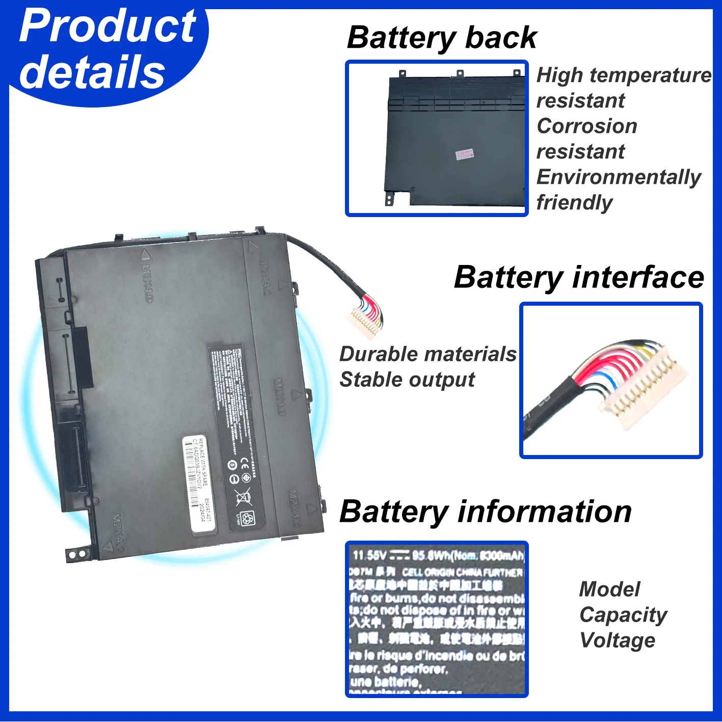 PF06XL Gaming Laptop Battery For HP Omen 17-W 17-W100NC 17-W100NF 17-W200NA 17-W200NE Series  HSTNN-DB7M 852801-2C1 853294-855