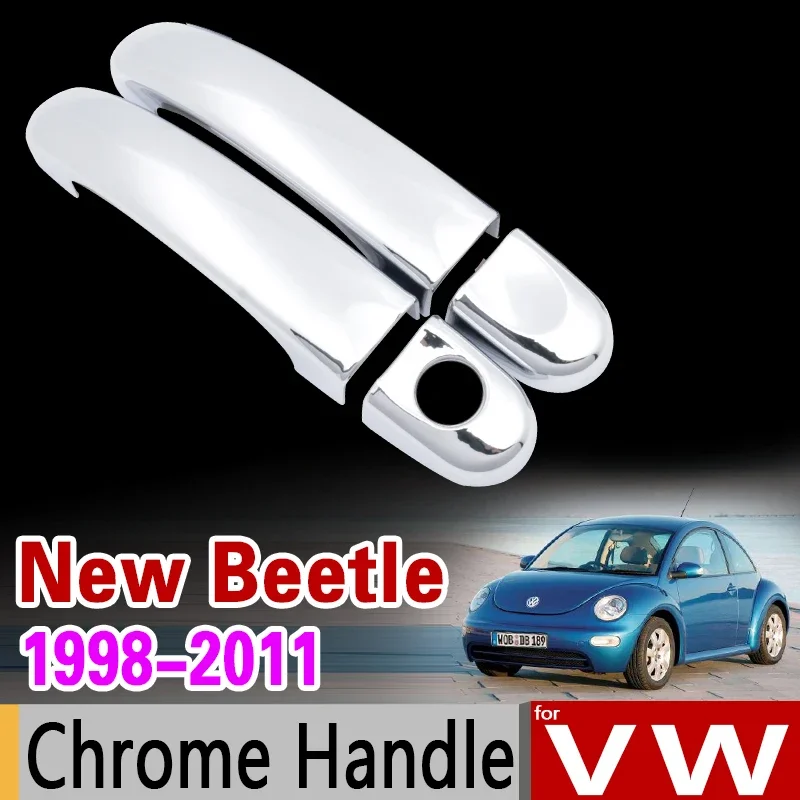 

Хромированная ручка для VW New Beetle 1998-2011, отделка для Volkswagen 2002 2003 2005 2007 2009, аксессуары, наклейки, автостайлинг