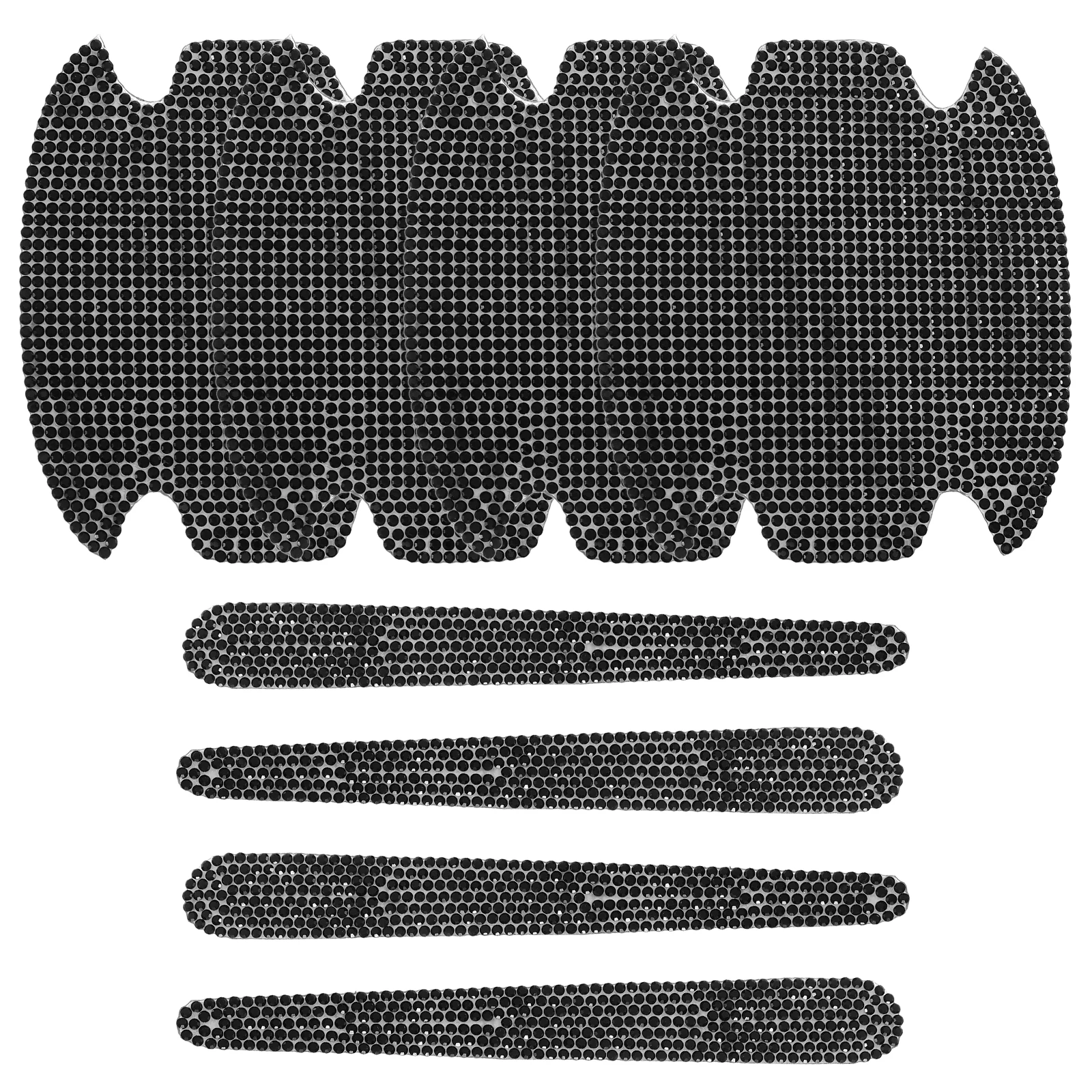 8pcs Car Handle Protector Set Rhinestone Glitter Scratch Resistant Door Bowl Stickers Auto Accessories Bling Car Door Guard