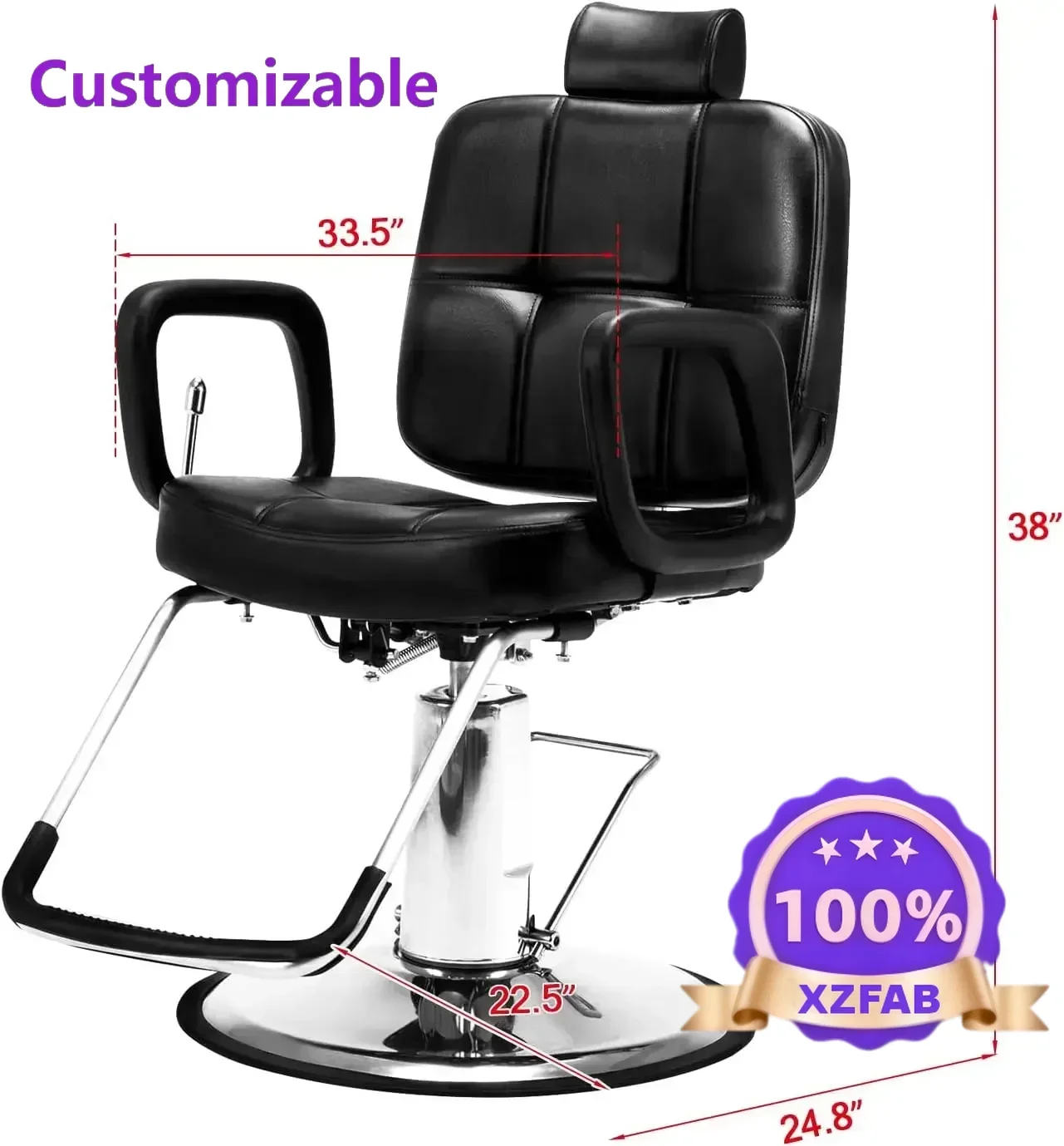 Factory Direct 2026 [Free Shipping!]Hydraulic Recline Barber Chair Salon  for Hair Stylist Heavy Duty Tattoo Chair Shampoo