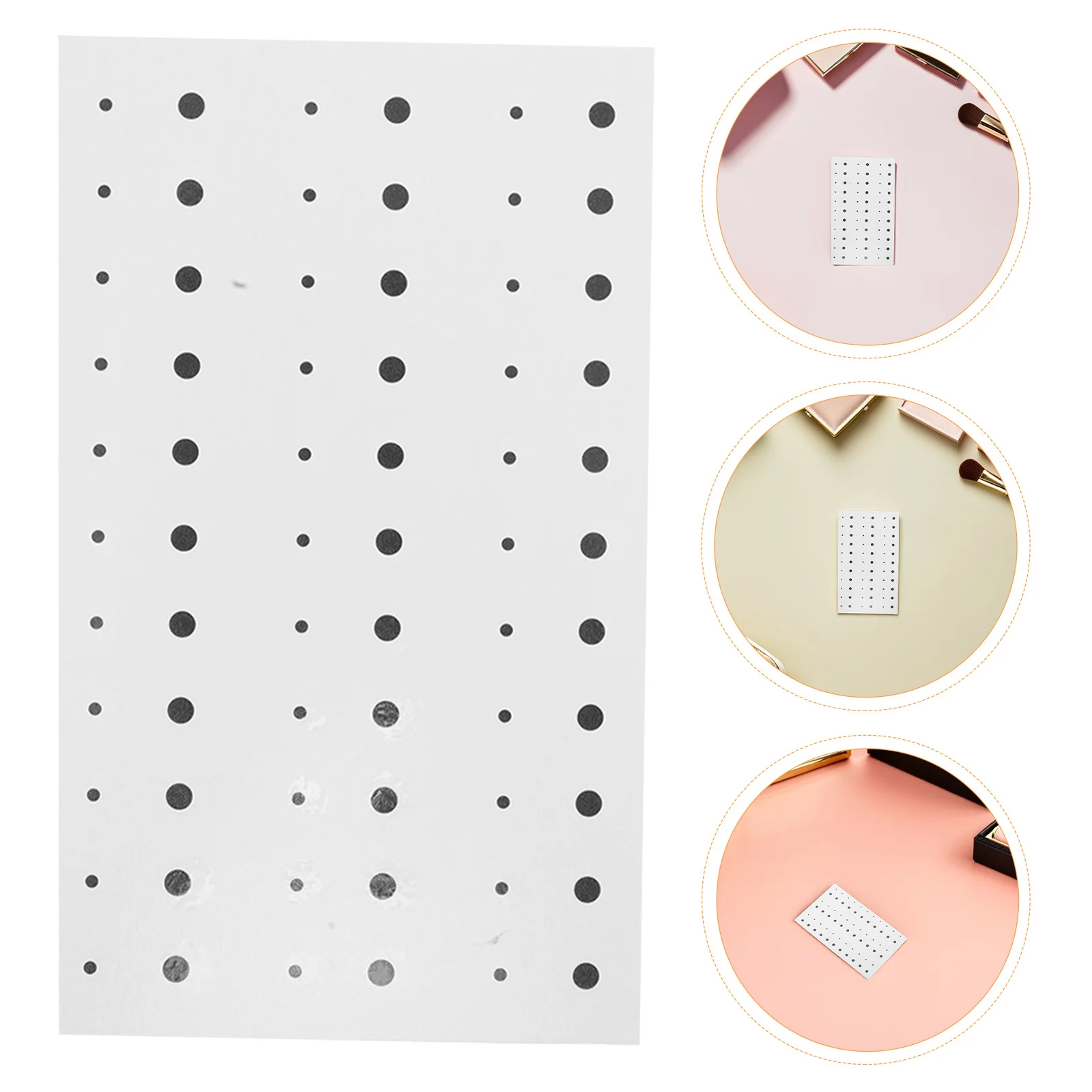 

50 Sheets Fake Mole Decals Skin-Friendly Face Beauty Spot Stickers Temporary Makeup Forehead Rave Accessories Faux Mole