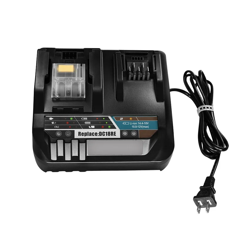 DC18REリチウムバッテリー充電器DC18RCマキタ18v 14.4v 10.8v 12v 