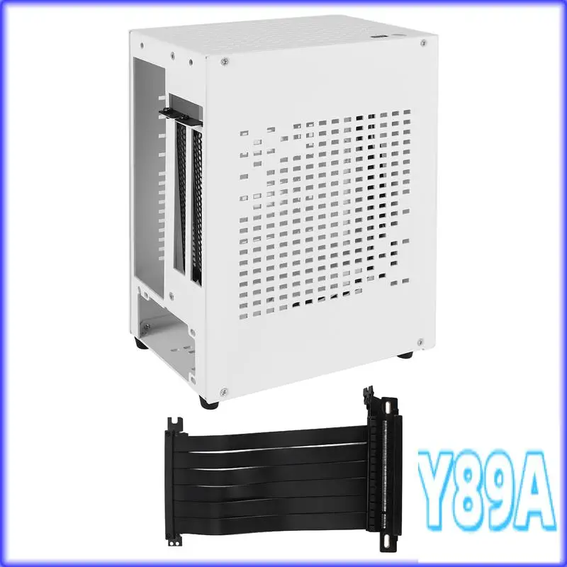 GO-A07 Mini ITX Computer Case Chassis HTPC Host Case USB3.0 ITX Enclosure With Graphics Card Extension Cable