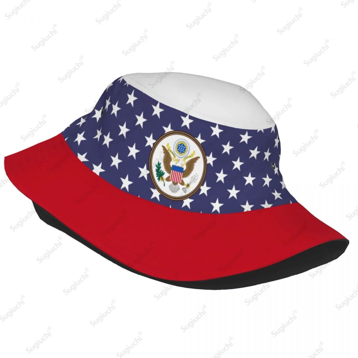2025 United States USA 3D Flag Men Women Bucket Hat Outdoor Sun Protection Cap Breathable Mesh For Fisherman Camping Hiking