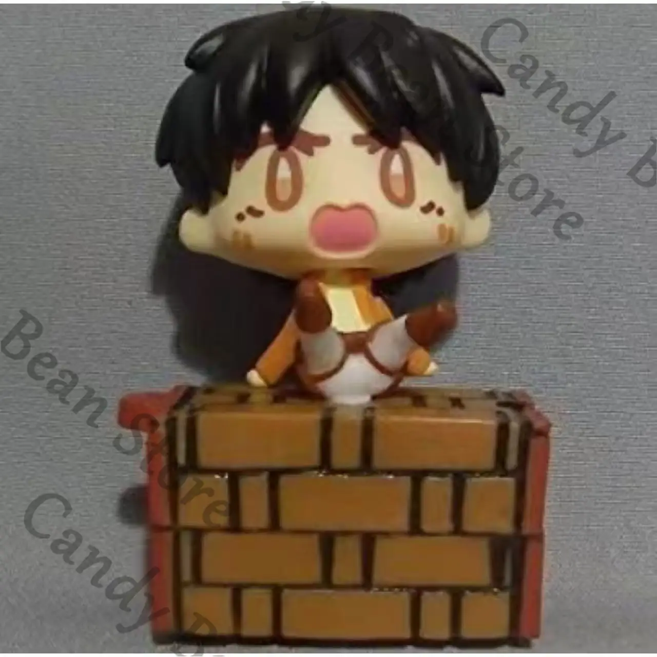 アニメ『進撃の巨人』の正規品、エレン・イェーガー、エルウィン・スミスの女性コスプレ、ミニチュアガレージキット、漫画風フィギュア、卓上オーナメント。