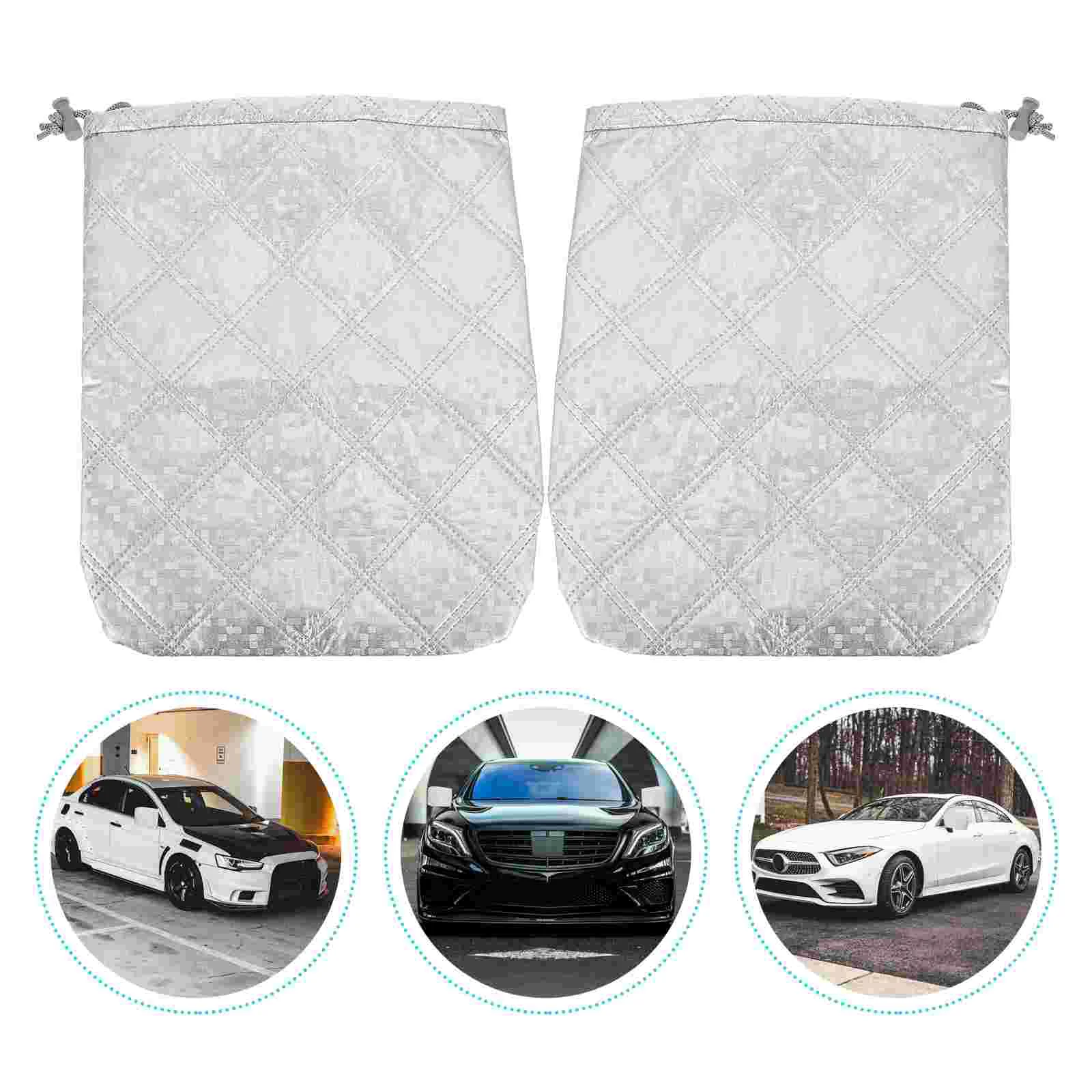 Waterproof Auto Mirror Sleeves Side Protector for Ordinary Car Rearview Covers Automotive Cars Back Thicken Cream