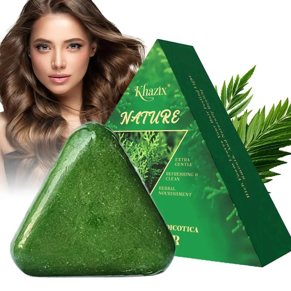 

Thuja Leaf And Usman Grass Shampoo Bar Укрепляющий шампунь Bar Platycladura Шампунь Мыло для роста волос Чистый шампунь Soa B9T6