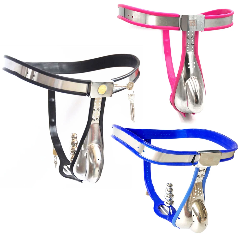 Stainless Steel Chastity Belt for Men Chastity Cage Pants with Removable Plug Restraint Cock Cage Device Sex Toys for Adult view 6