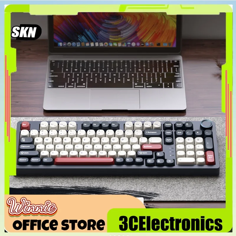 

Skn Qinglong Mechanical Keyboard The Third Mock Examination Wireless Keyboard Rgb Gasket Customized Game Office Keyboard