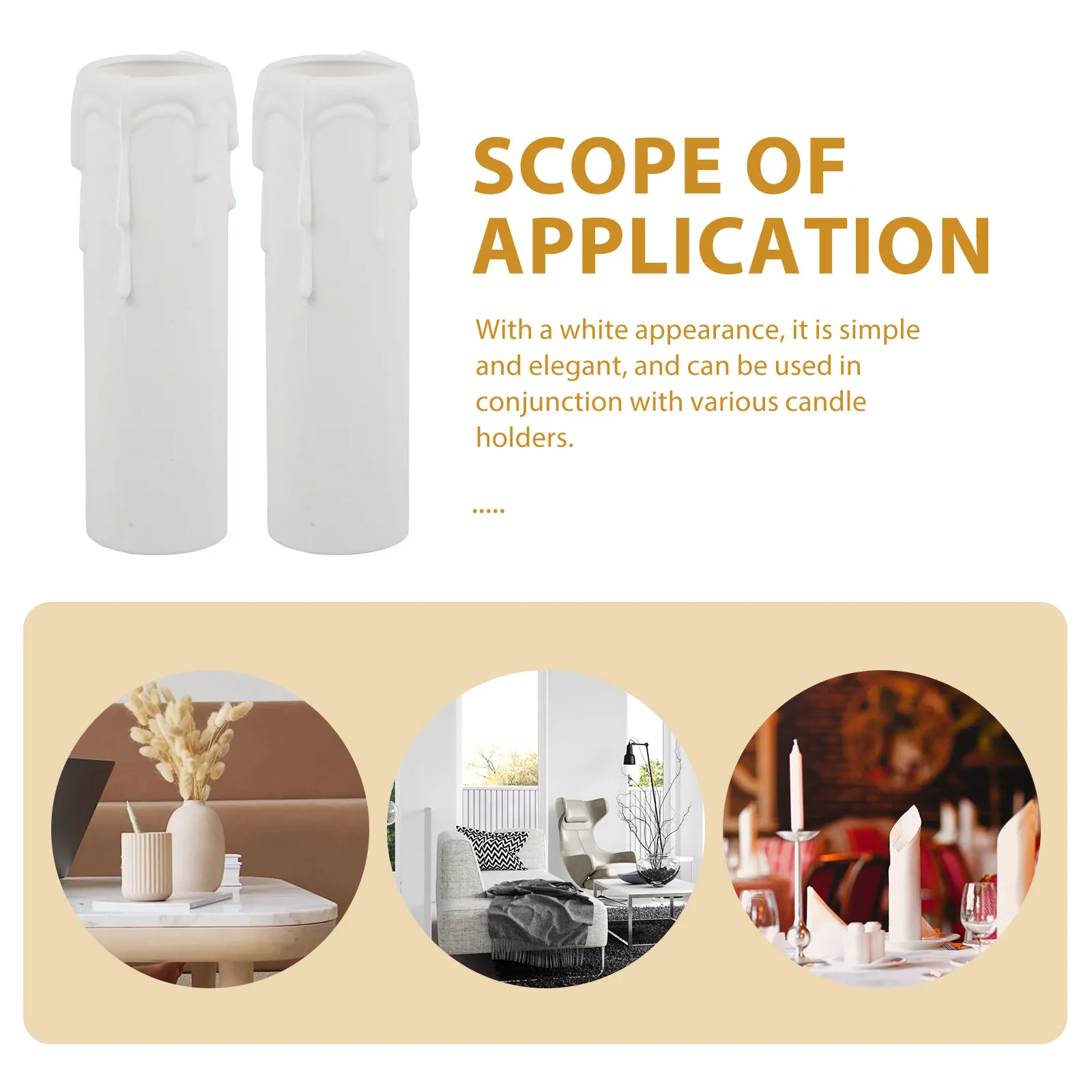 12Pcs Tear Drop Covers Sleeves for Chandeliers Candelabras Wall Lamps Light Socket Cover Replacement Plastic Drip