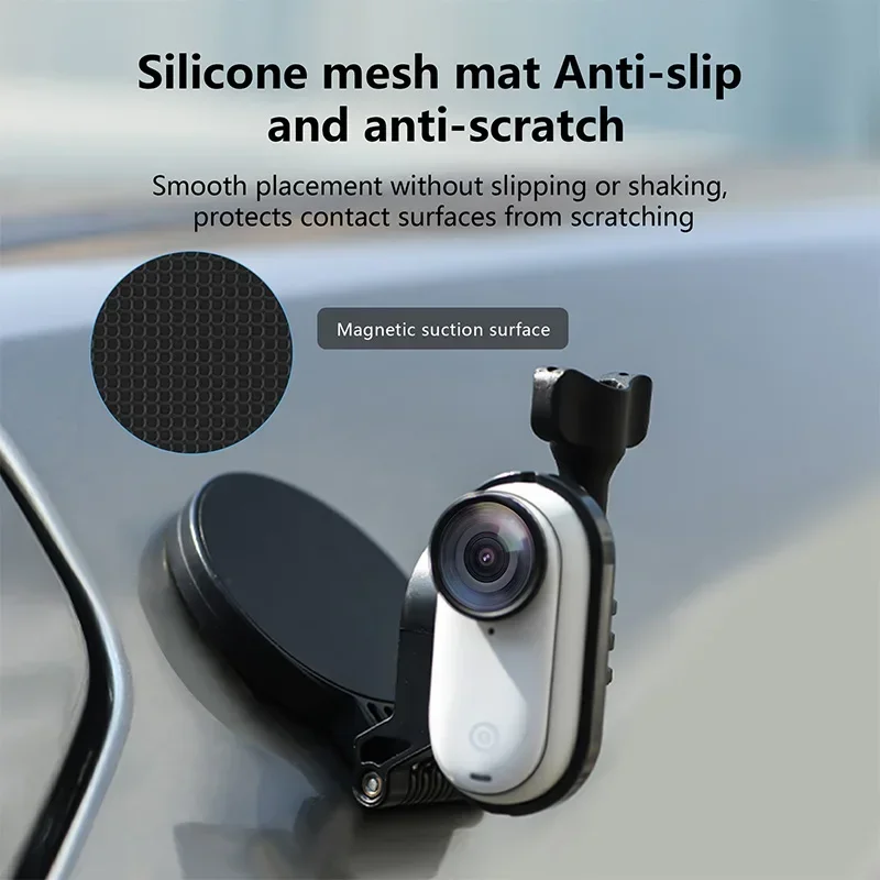 Para insta360 go3/go 3s câmera suporte de montagem magnética expansão montagem titular instalação rápida desktop suporte fixo acessórios