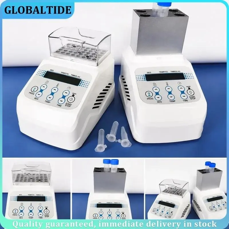 Portable Dry Bath Incubator Digital Metal Block Heater Constant Temperature for 0.2ml 2ml Tubes Lab Heating Device