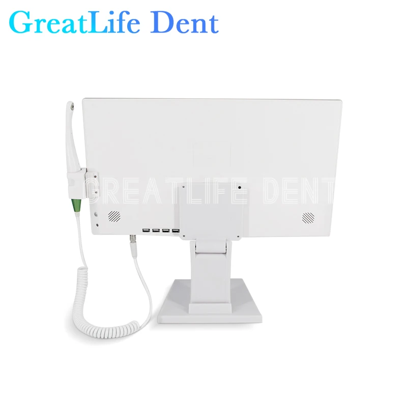 GreatLife-Dent Tela Grande Câmera Intraoral Dental, 22 ", Hd1200, 10 LED, Luz Fria, Wifi