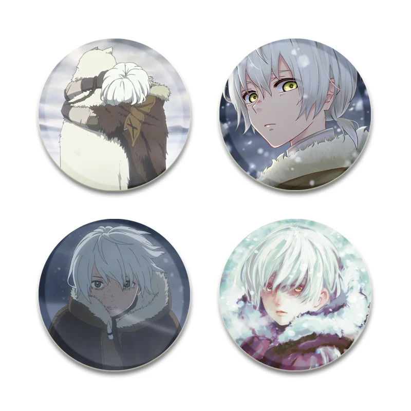 Anime To Your Eternity Pins Cartoon Badge Round Creative Handmade Brooches Breastpin for Backpack Clothes Gift Accessory