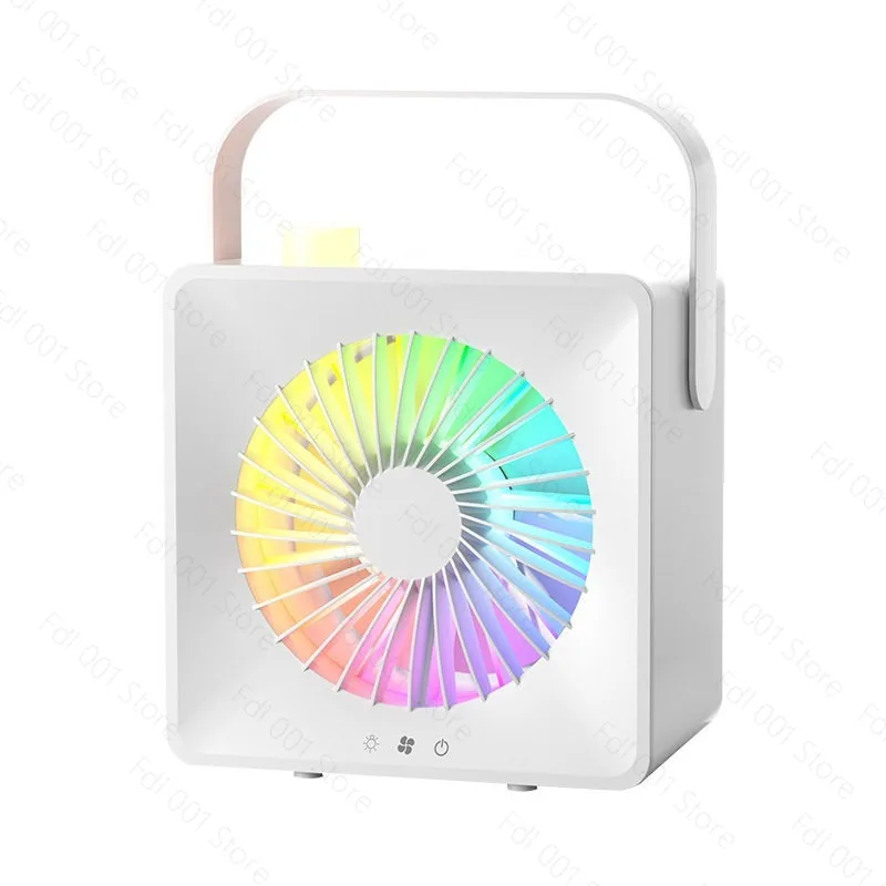 Portable Silent Humidifying Spray Desktop Fan USB for Dormitory Office Student