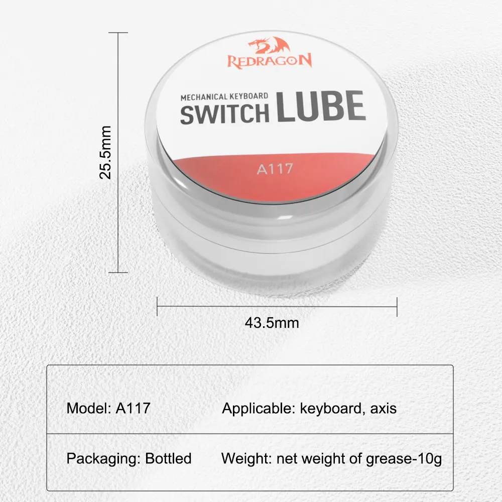REDRAGON A117 DIY Switches Lube Grease Mechanical Keyboard Switch bearings lubrication Stabilizer Lubricant view 6