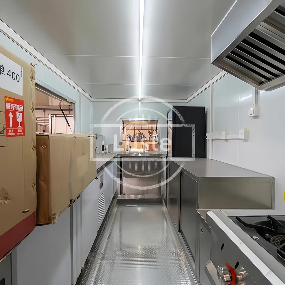 مقطورة الطعام عربة الغذاء المتنقلة قافلة شاحنة همبرغر شكل مصنع الأعمال المتنقلة مخصصة مطعم السيارات