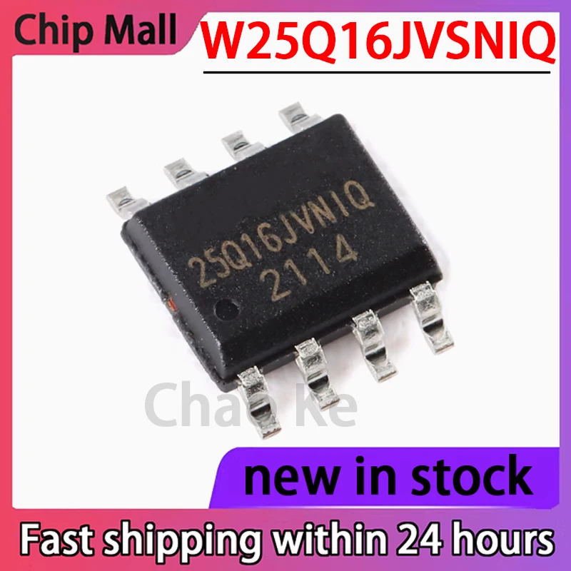 

10PCS W25Q16JVSNIQ W25Q16 SMT SOIC-8 16M Bit Serial Flash Memory Chip
