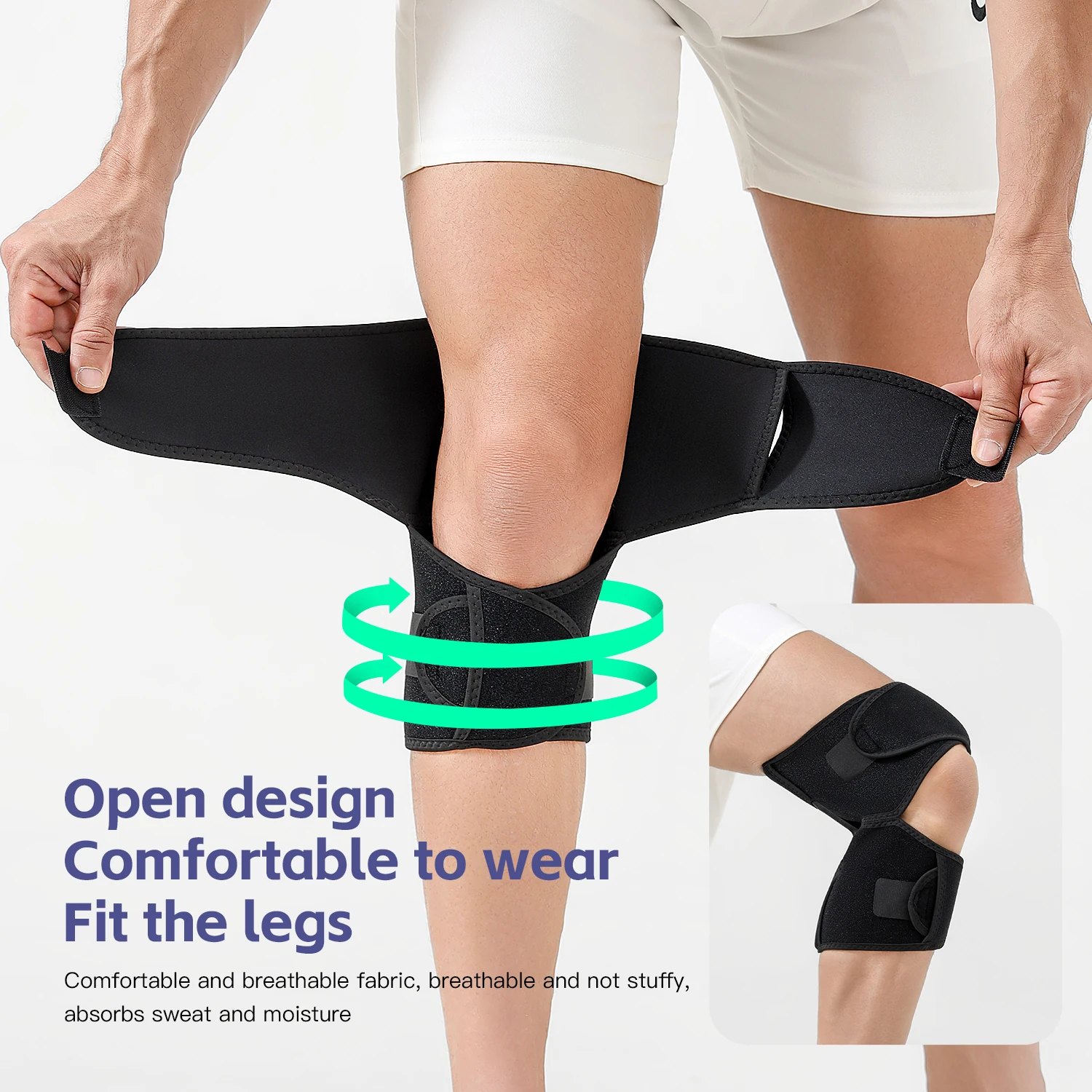 Picture 5: 1 PC Knee Joint Booster Outdoor Mountaineering Leg Support Walking Climbing Patella Knee Protection Knee Brace