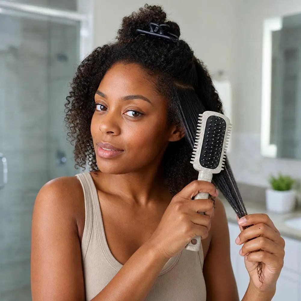 Curly Hair Bounce Define Styling Hair Brush Anti Static Shaping Comb Enhance Curl Bounce Reduce Pulling Hairdressing Tool