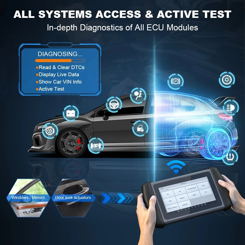 2024 Key Programmer Tool:Xtool Inplus Ik618 Automotive Scanner, Ecu Coding, Active Test ,For Toyota,Free Br/Ru/Eu car software