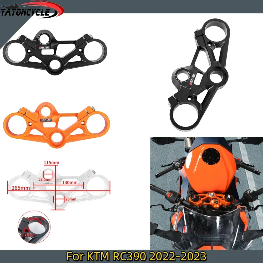 Für KTM RC 390 RC 390 2022 2023 Motorrad Vorne Top Gabel Oberen Triple Baum Klemme Lenker Halter